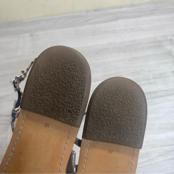 Sam Edelman Gigi Thong Sling Back Blue Denim Strappy Flat Sandal Women’s Size 10 - Picture 9 of 11